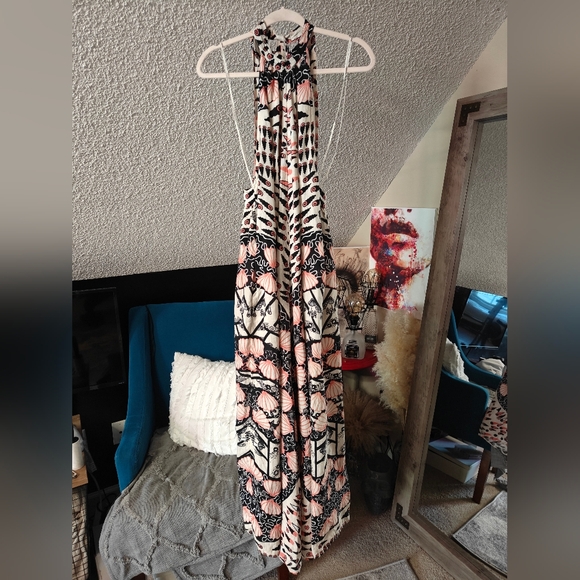 Free People 🤍 Zandra Rhodes Collab Jumpsuit XS (S/M) - Picture 11 of 16